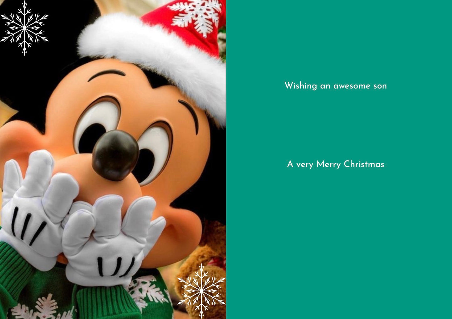 A Very Mickey Christmas Card