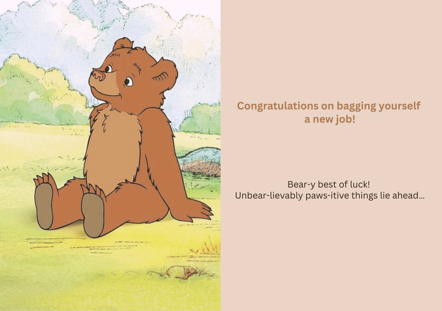Good Luck Be Bear-illiant Card
