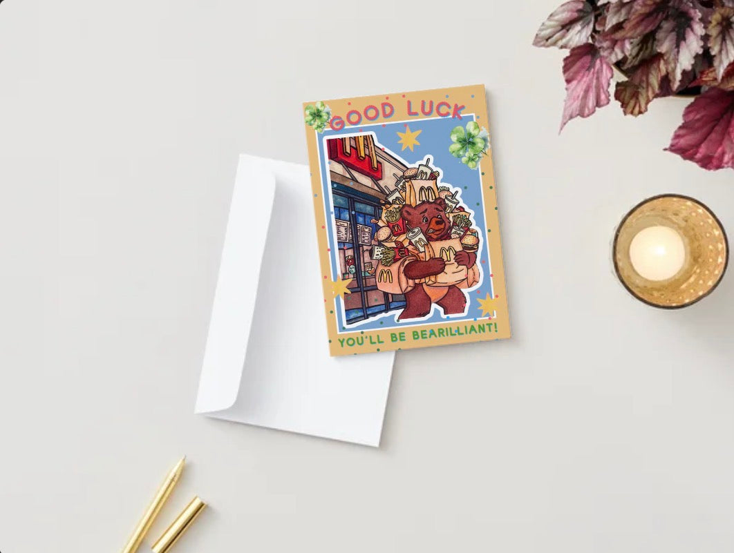 Good Luck Be Bear-illiant Card