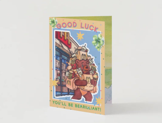 Good Luck Be Bear-illiant Card