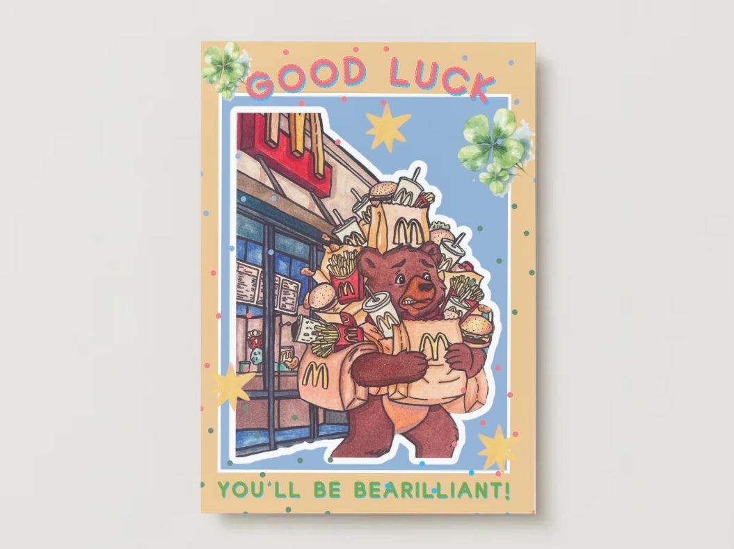 Good Luck Be Bear-illiant Card