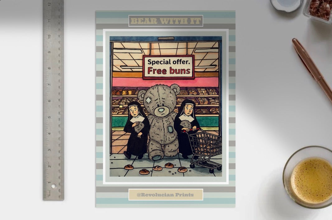 Bear With It Unframed: PRINT ONLY