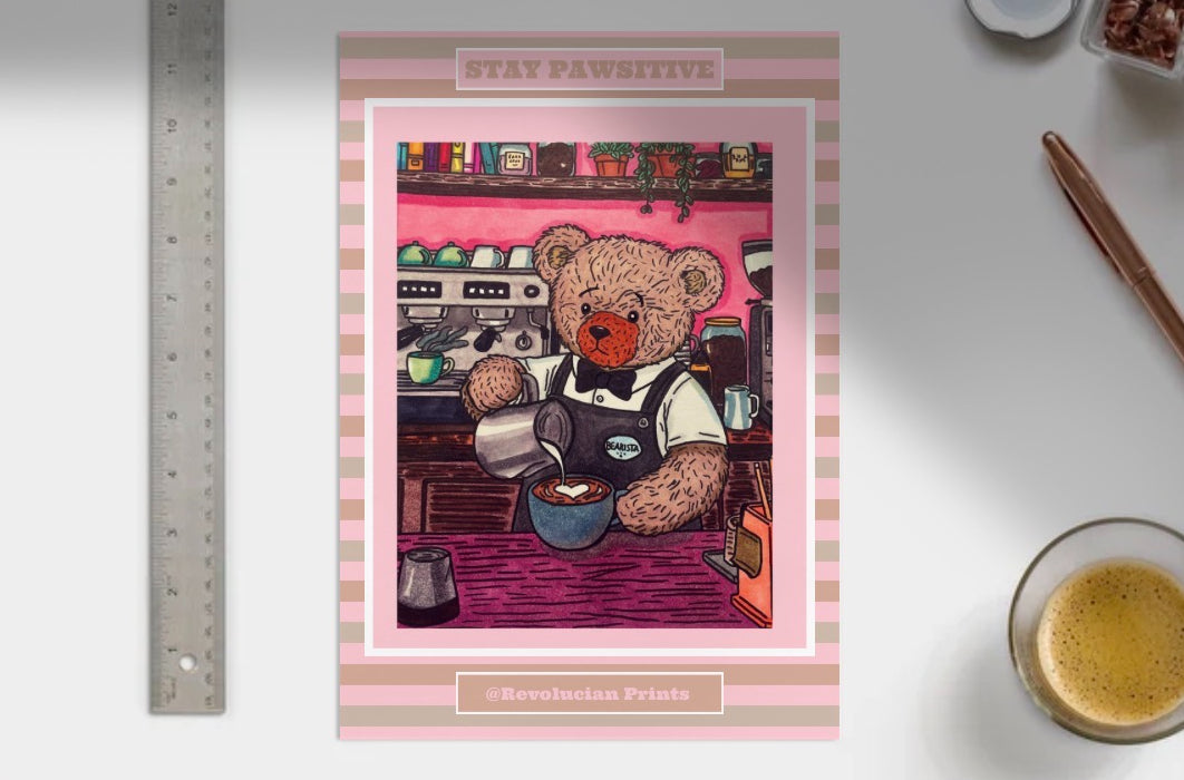 Stay Pawsitive Unframed: PRINT ONLY