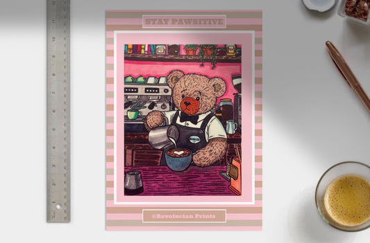 Stay Pawsitive Unframed: PRINT ONLY