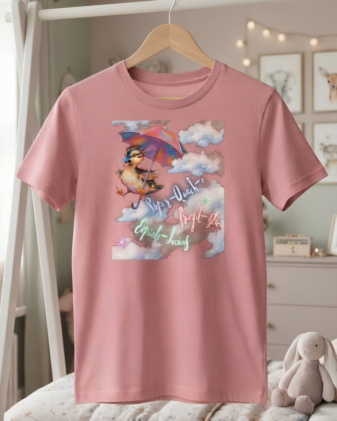 Pastel Ducky Poppins Graphic T-Shirt (3-13yrs)