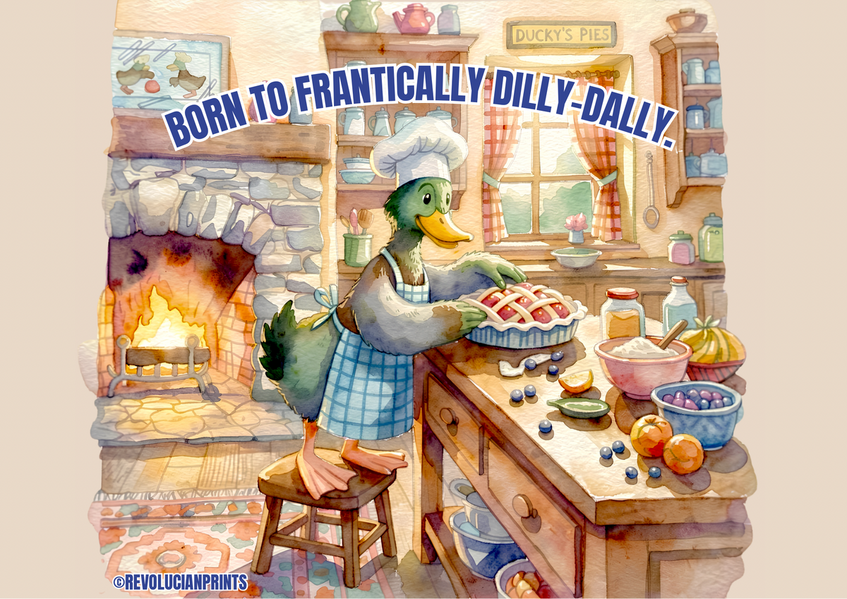 Ducky's Pies Printed Poster Unframed A5-107x58"