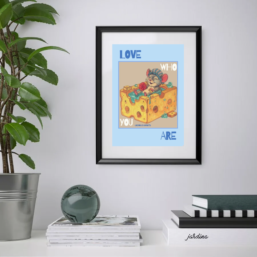 Love Who You Are 30x40cm: Black