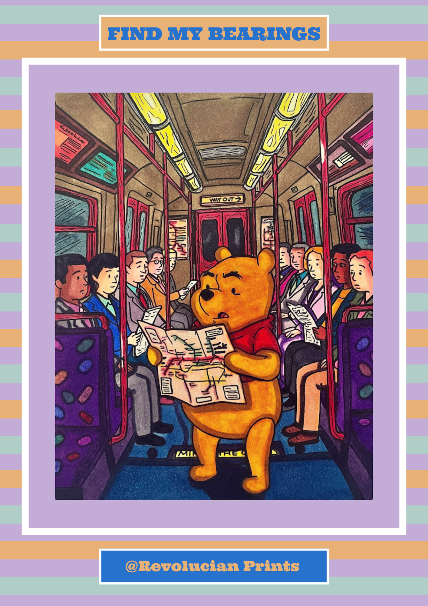 Find My Bearings Unframed: PRINT ONLY