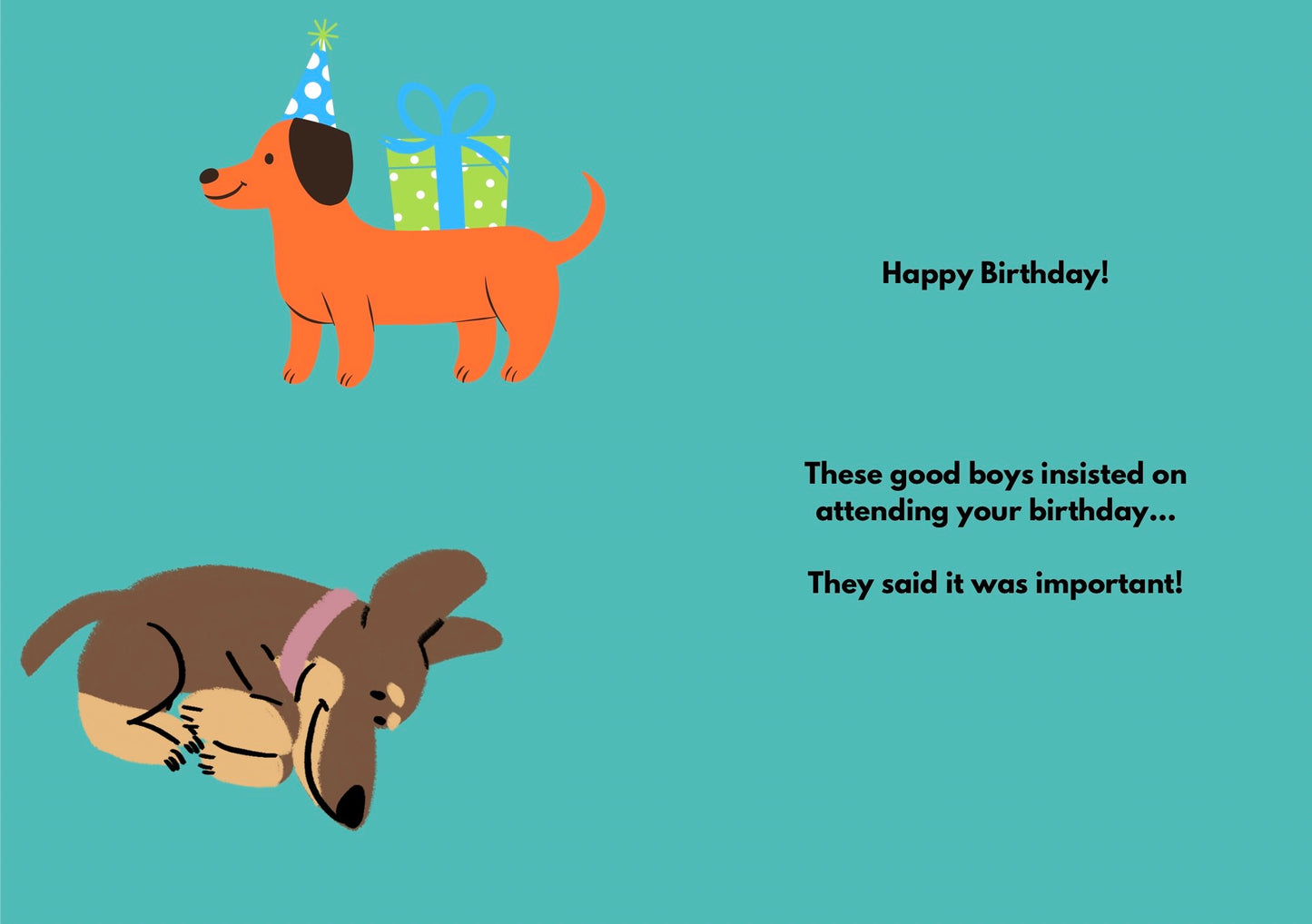 Good Boys Birthday Card