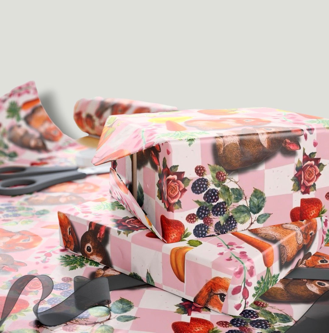 Hoppity Harvest 3-Pack Wrapping Paper