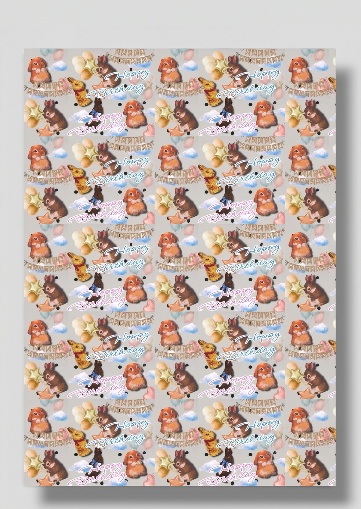 Hoppy Birthday 3-Pack Wrapping Paper
