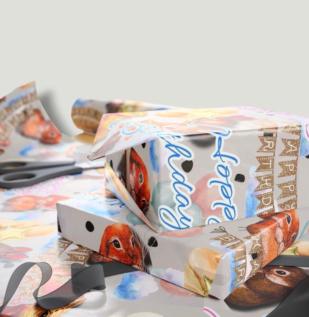 Hoppy Birthday 3-Pack Wrapping Paper