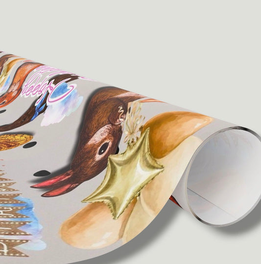 Hoppy Birthday Wrapping Paper Roll