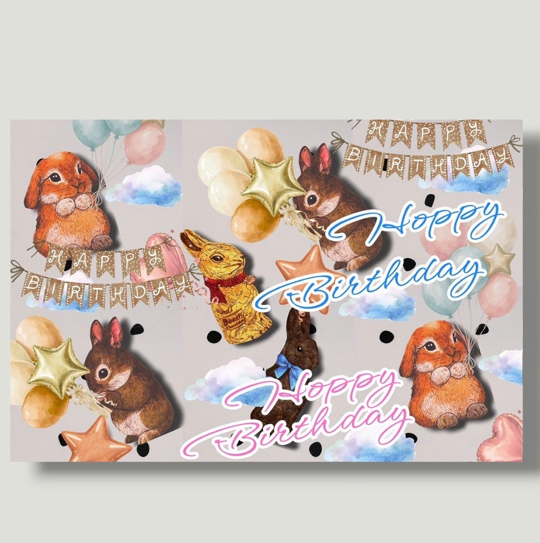 Hoppy Birthday 3-Pack Wrapping Paper