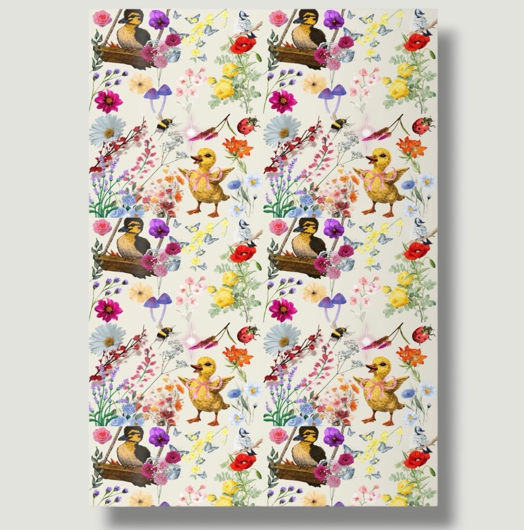 Lucky Ducky Wrapping Paper Roll