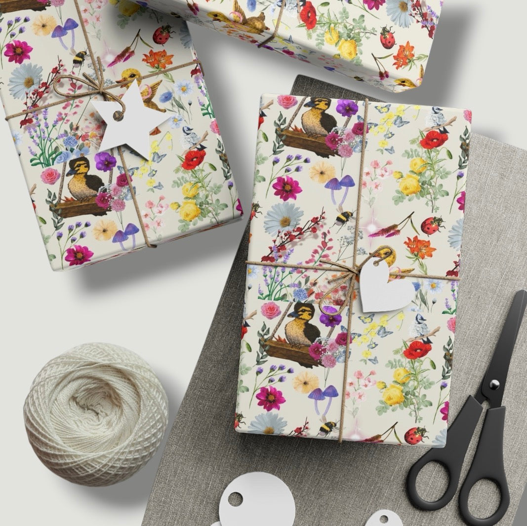 Lucky Ducky Wrapping Paper Roll