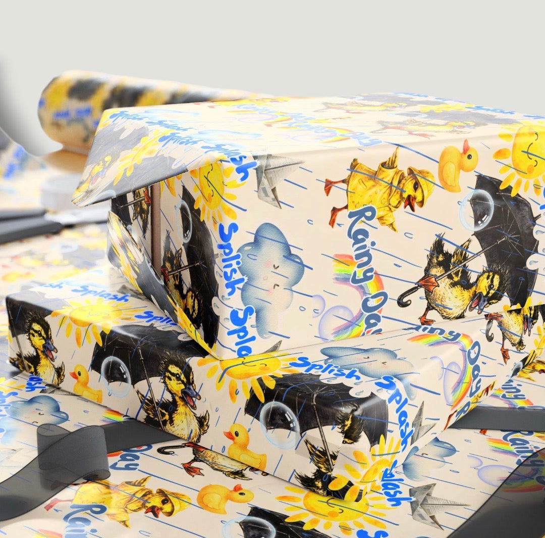 Rainy Day 3-Pack Wrapping Paper