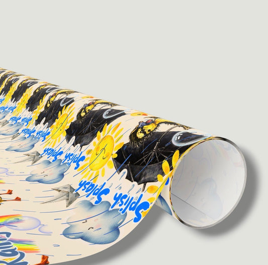 Rainy Day Wrapping Paper Roll