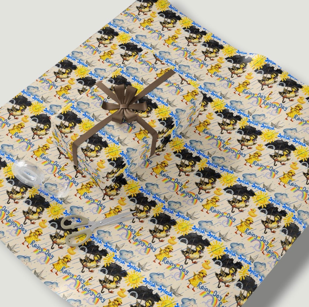 Rainy Day 3-Pack Wrapping Paper