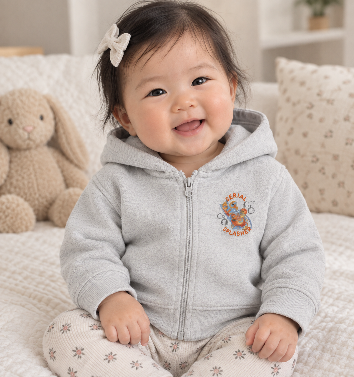 Serial Splasher Embroidered Graphic Hoodie (6-36M)