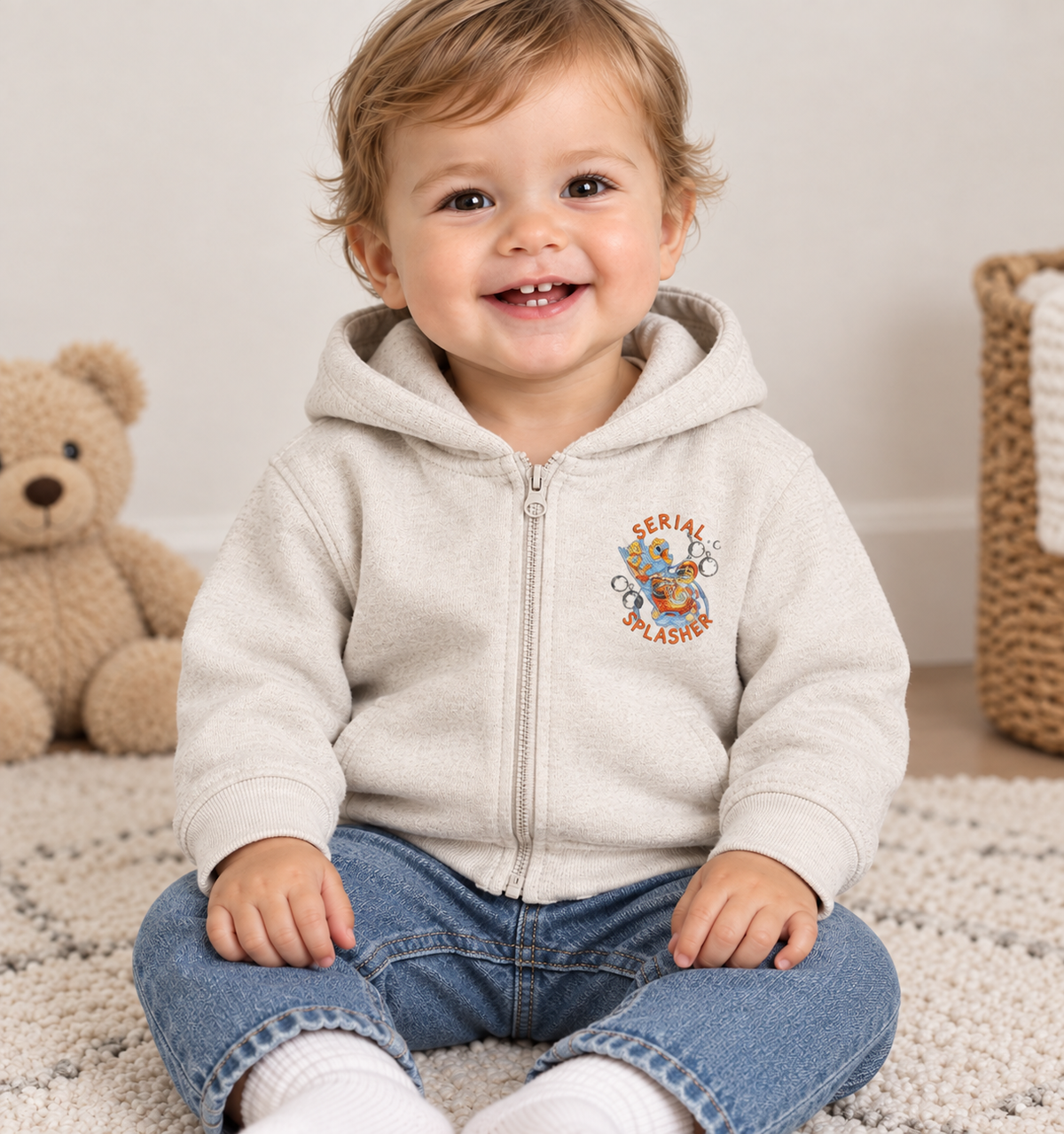 Serial Splasher Embroidered Graphic Hoodie (6-36M)