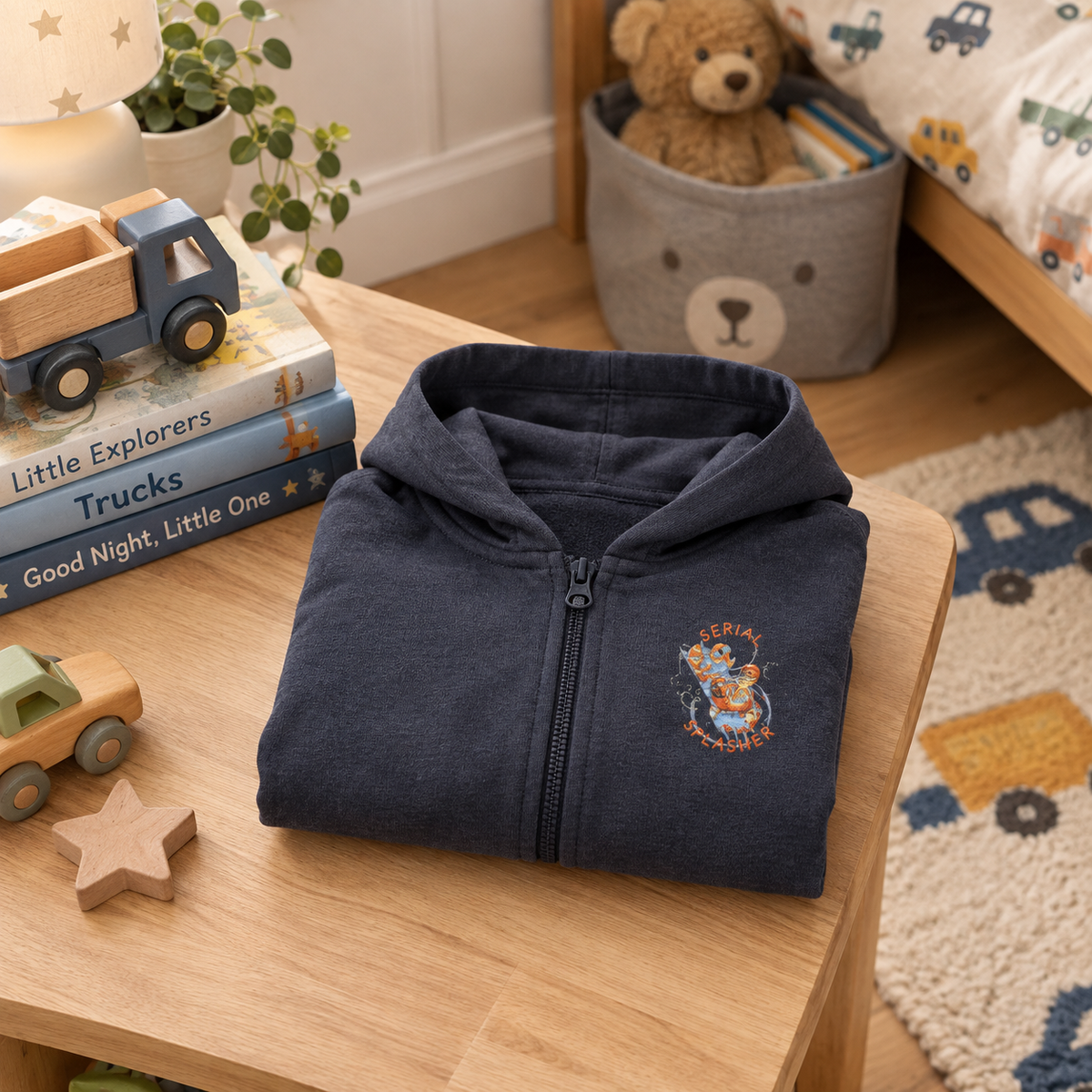 Serial Splasher Embroidered Graphic Hoodie (6-36M)