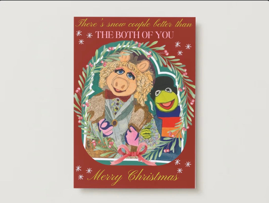 Snow Couple Better: To The Both Of You Christmas Card