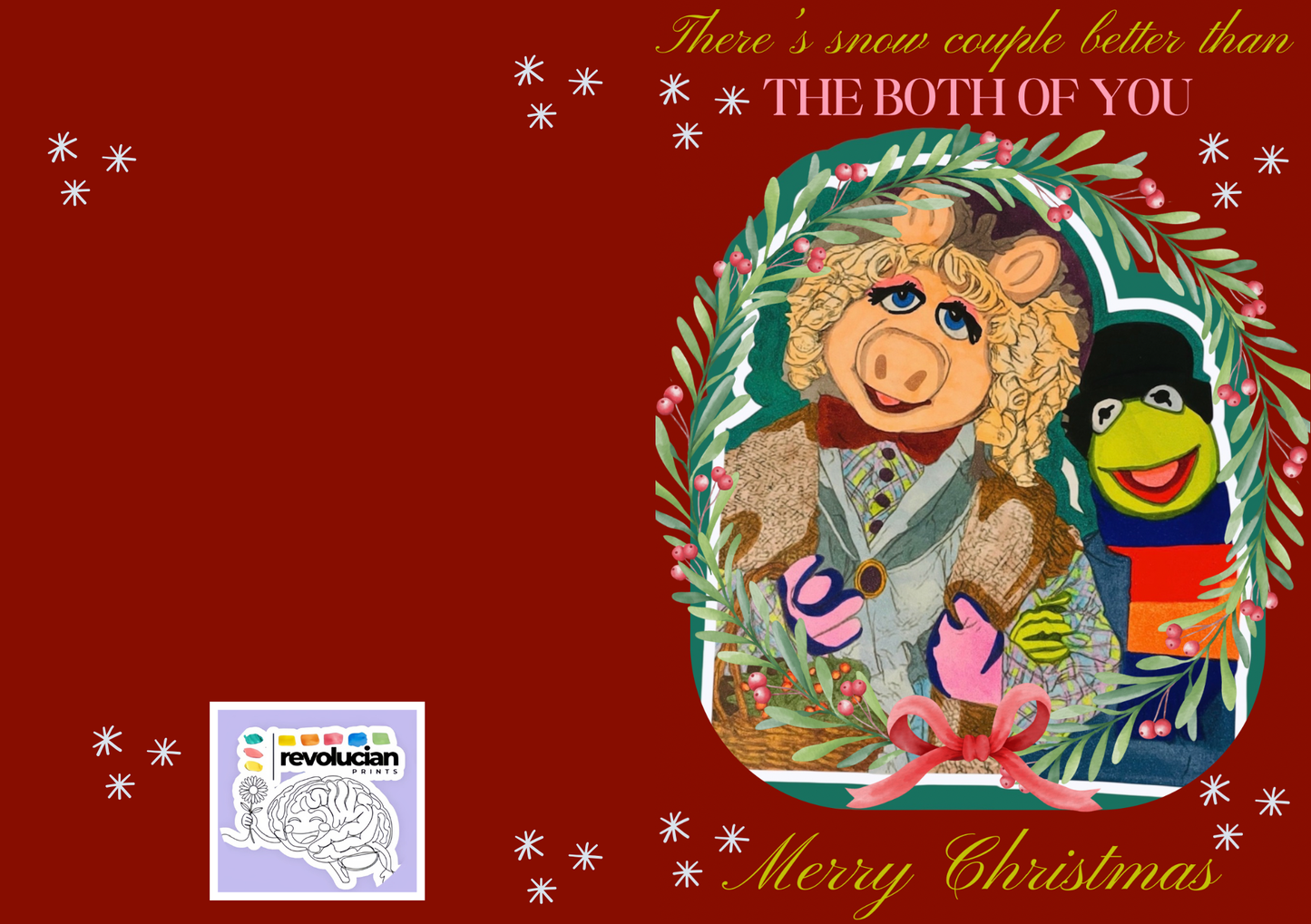 Snow Couple Better: To The Both Of You Christmas Card