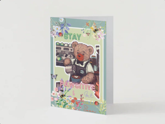 Stay Pawsitive Get Well Soon Card