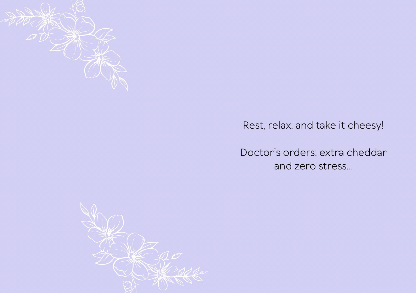 Take It Cheesy & Get Well Soon Card