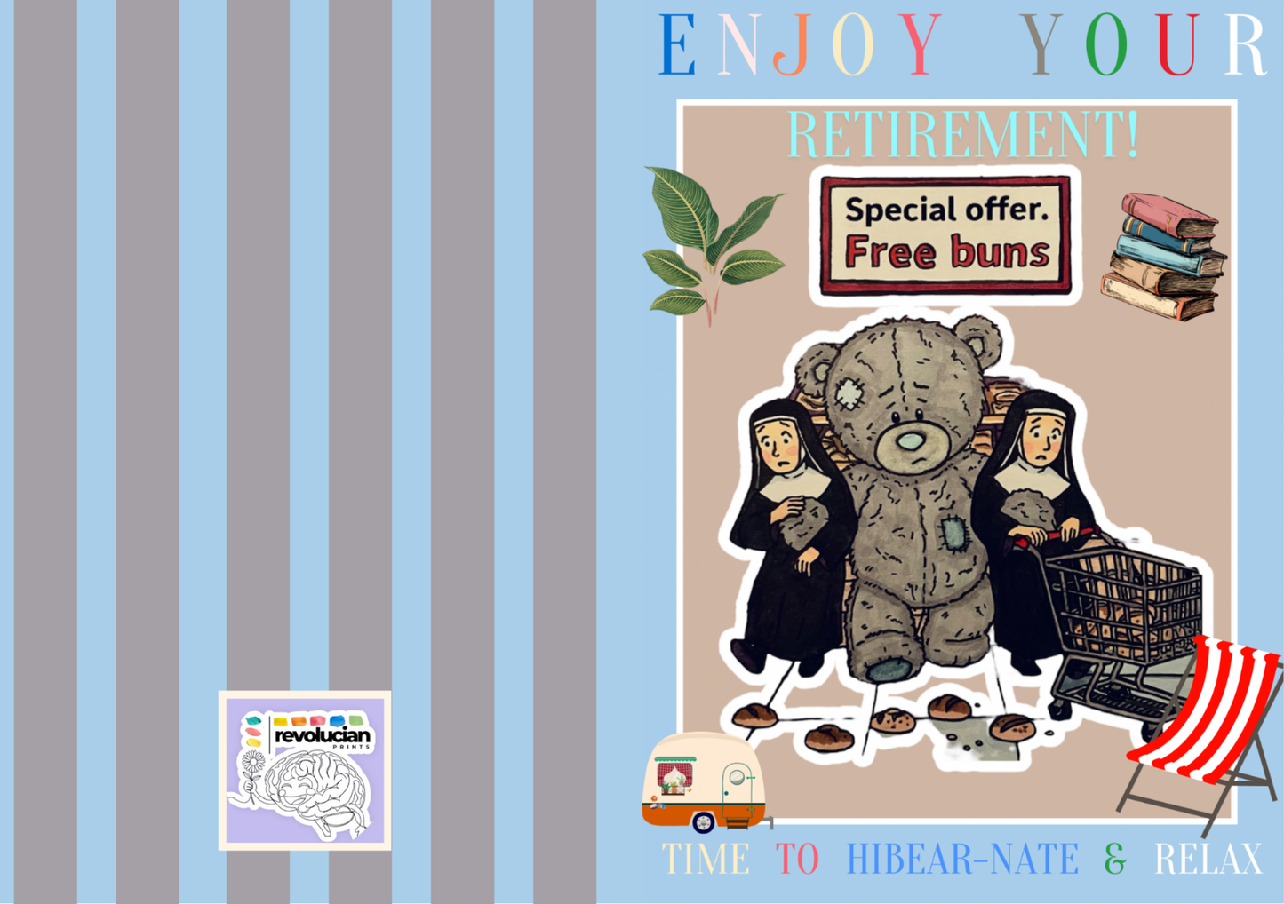 Time To Hibear-nate Retirement Card