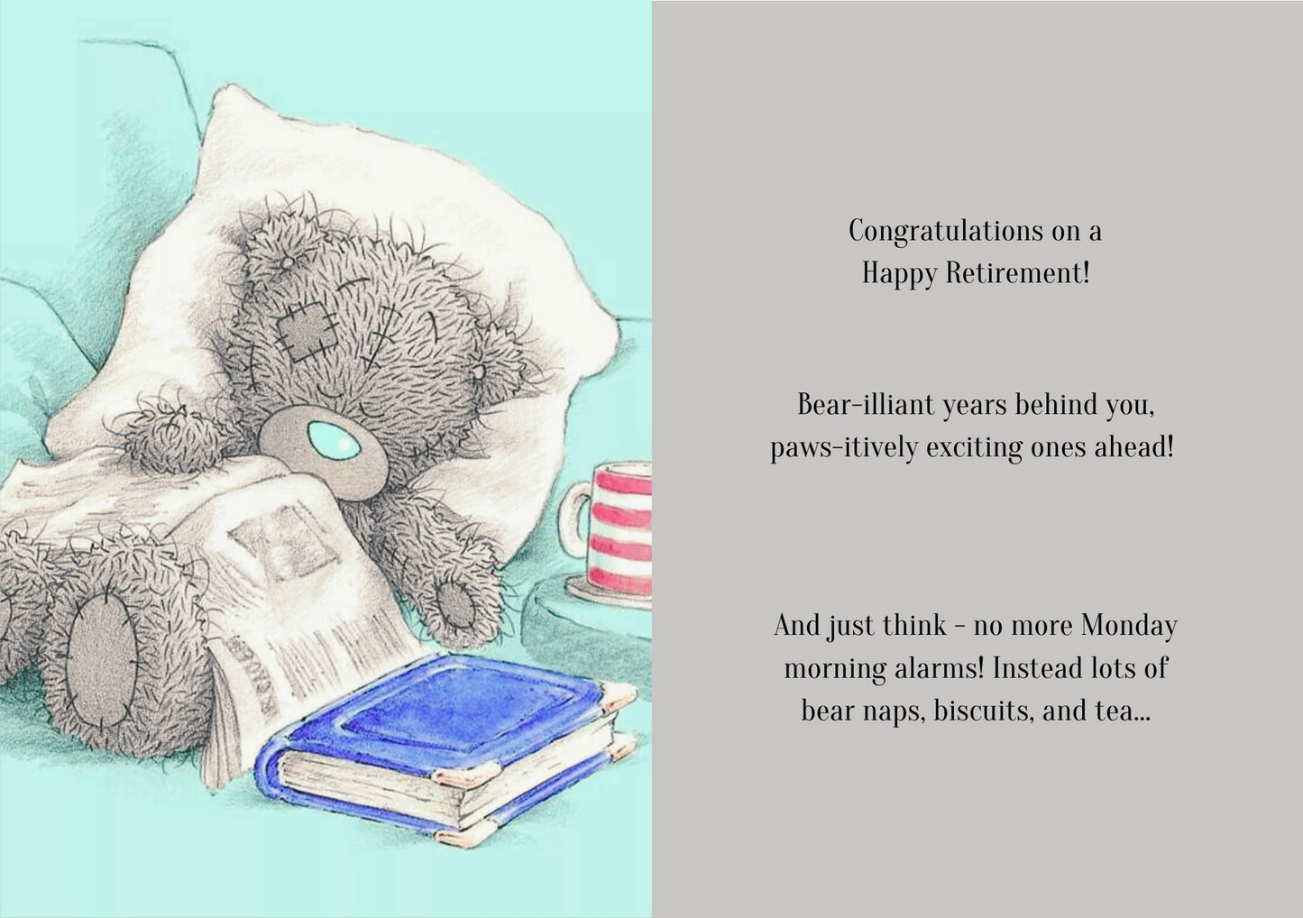 Time To Hibear-nate Retirement Card