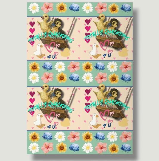 Totally Quackers 4 U 3-Pack Wrapping Paper