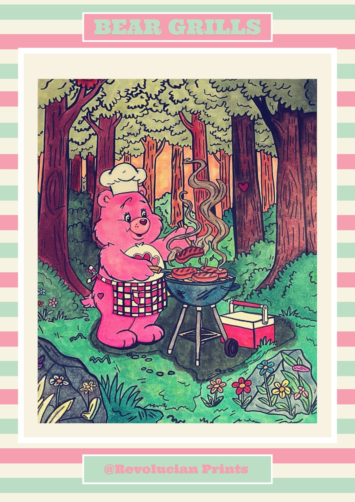 Bear Grills 30x40cm: Black